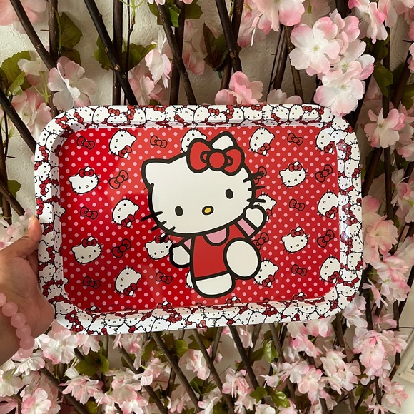 Sanrio Accessories - Hello kitty red rolling tray